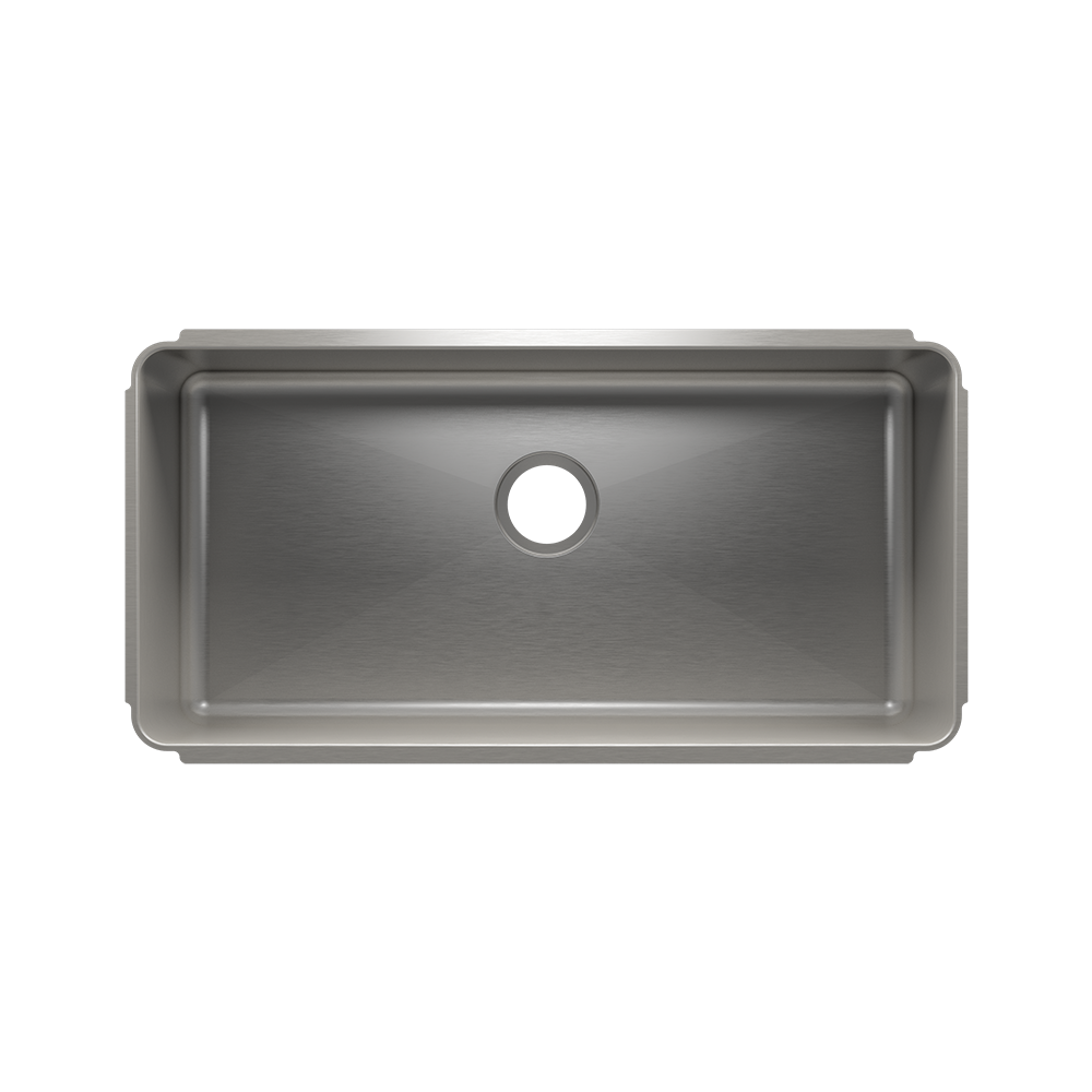 Julien Classic · Tarja de Cocina de Un Tazón (Bajo Cubierta) — 33″ × 16″ × 10″