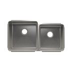 Julien Classic · Tarja de Cocina de Dos Tazones (Bajo Cubierta) — Izq. 18″ × 18″ × 10″ · Der. 15″ × 16″ × 8″