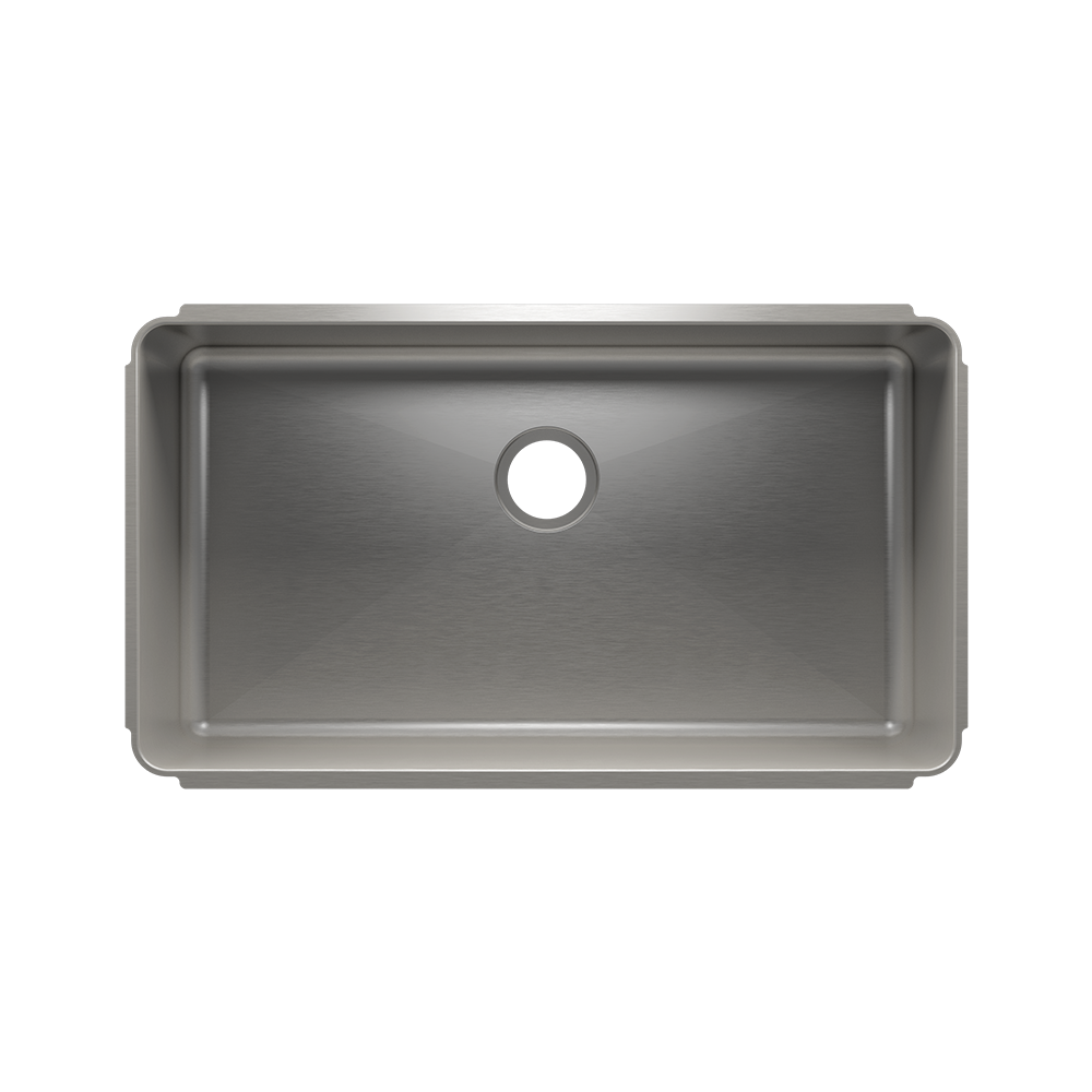 Julien Classic · Tarja de Cocina de Un Tazón (Bajo Cubierta) — 33″ × 18″ × 10″