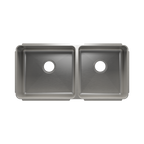 Julien Classic · Tarja de Cocina de Dos Tazones (Bajo Cubierta) — Izq. 18″ × 16″ × 8″ · Der. 15″ × 16″ × 8″