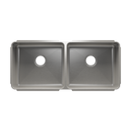 Julien Classic · Tarja de Cocina de Dos Tazones (Bajo Cubierta) — Izq. 18″ × 16″ × 8″ · Der. 18″ × 16″ × 8″