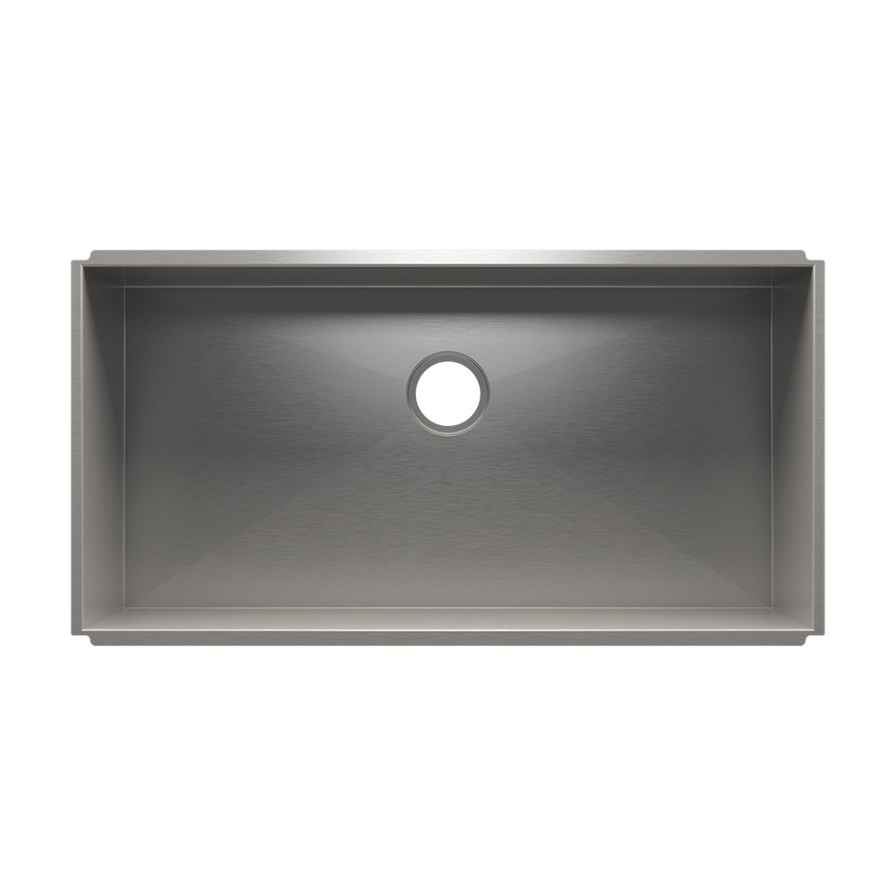 Julien UrbanEdge · Tarja de Cocina de Un Tazón (Bajo Cubierta) — 36″ × 18″ × 10″