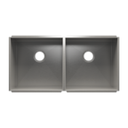 Julien UrbanEdge · Tarja de Cocina de Dos Tazones (Bajo Cubierta) — Izq. 18″ × 18″ × 10″ · Der. 18″ × 18″ × 10″