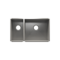 Julien UrbanEdge · Tarja de Cocina de Dos Tazones (Bajo Cubierta) — Izq. 9″ × 16″ × 8″ · Der. 18″ × 16″ × 10″