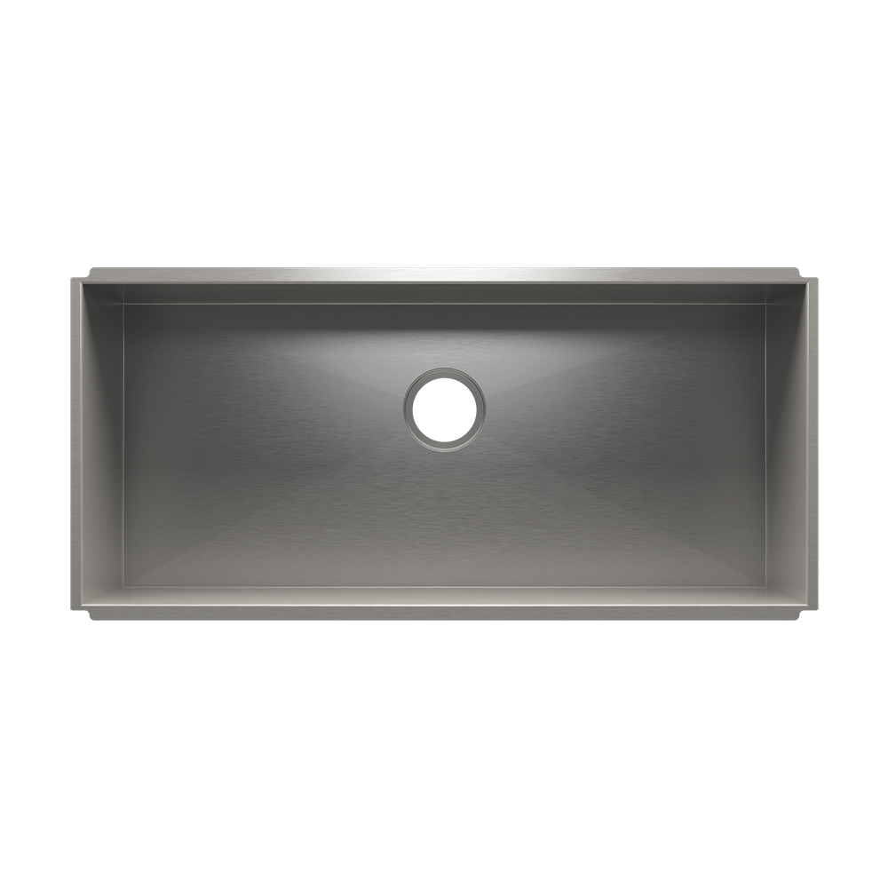 Julien UrbanEdge · Tarja de Cocina de Un Tazón (Bajo Cubierta) — 36″ × 16″ × 10″