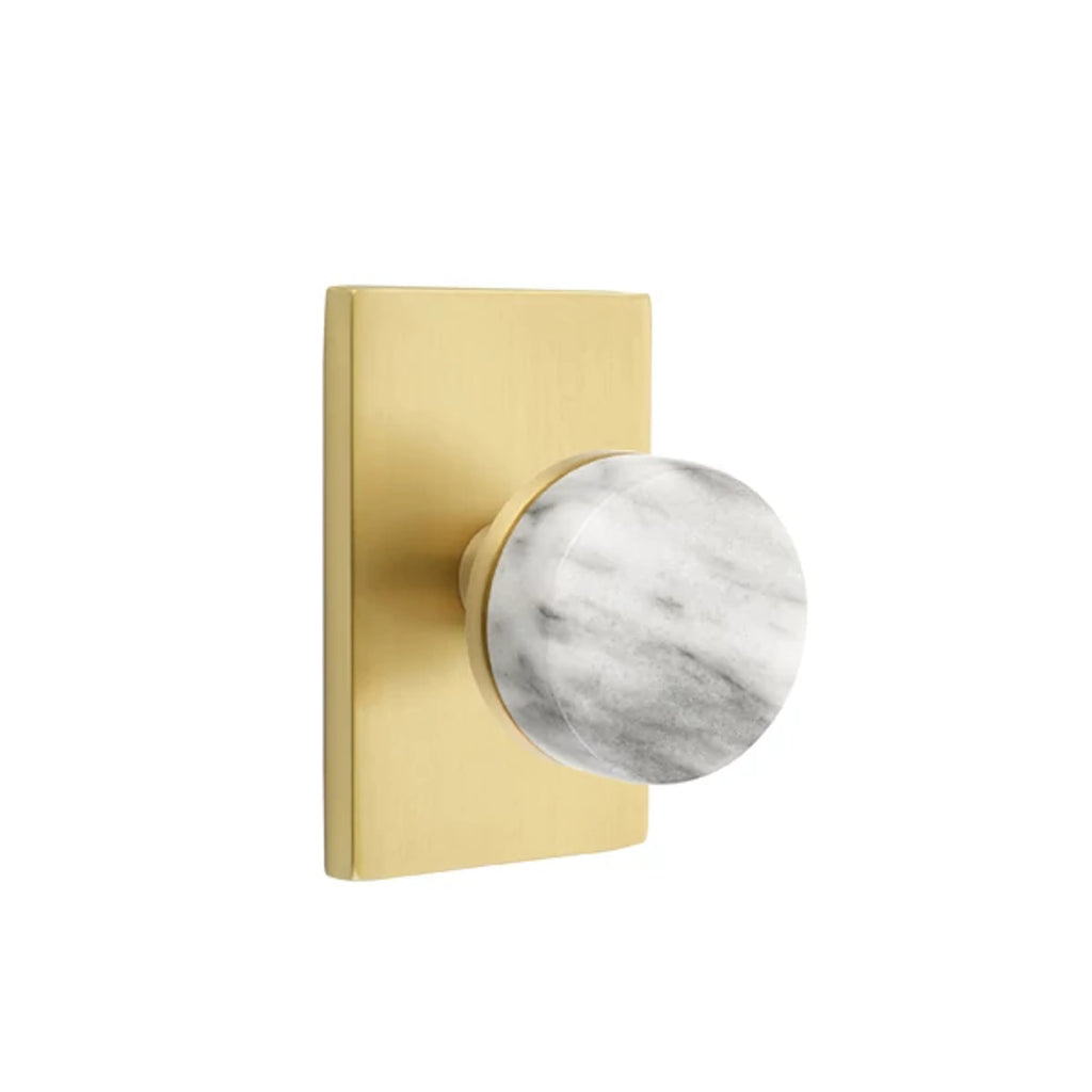 Latón Satinado · Modern Rectangular Rosette