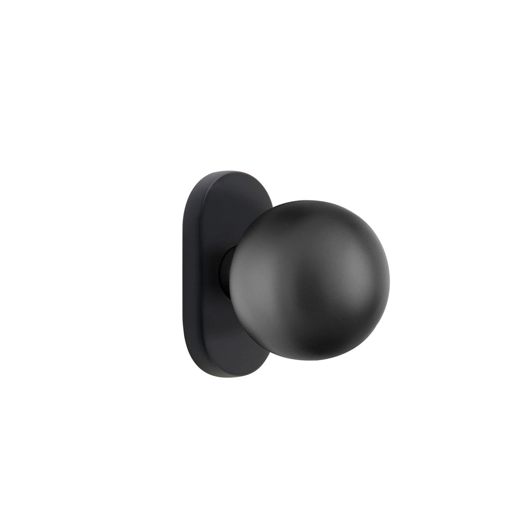 Negro Mate · 1-1/2" x3" Oval Rosette