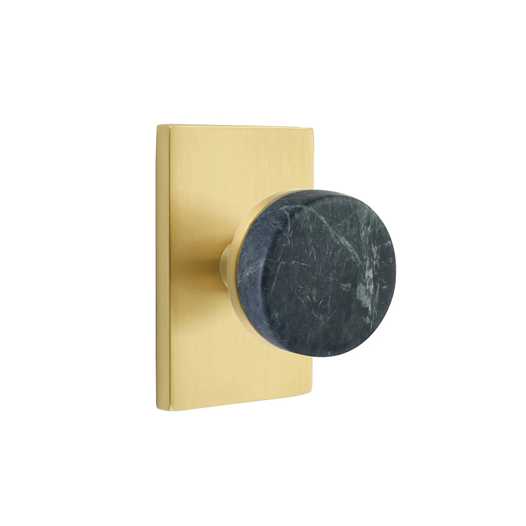 Latón Satinado · Modern Rectangular Rosette