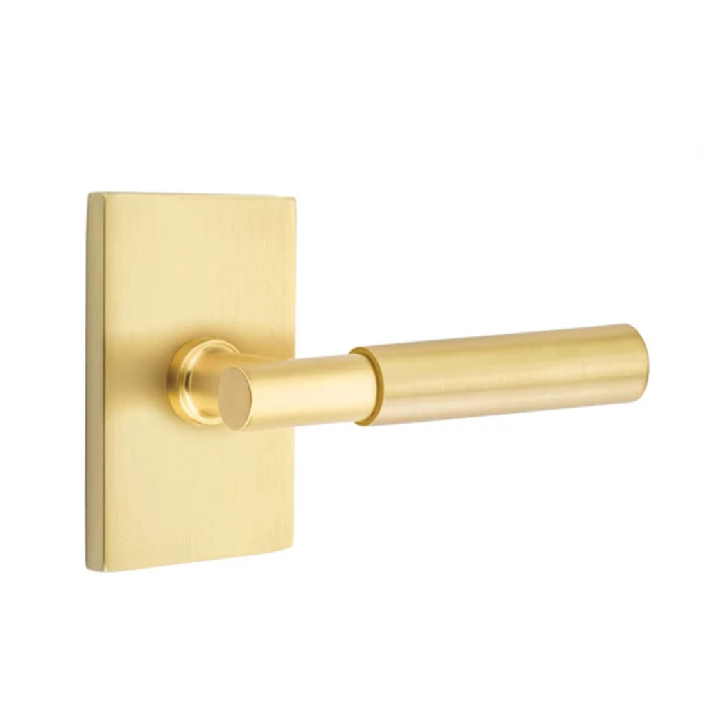 Latón Satinado · Modern Rectangular Rosette