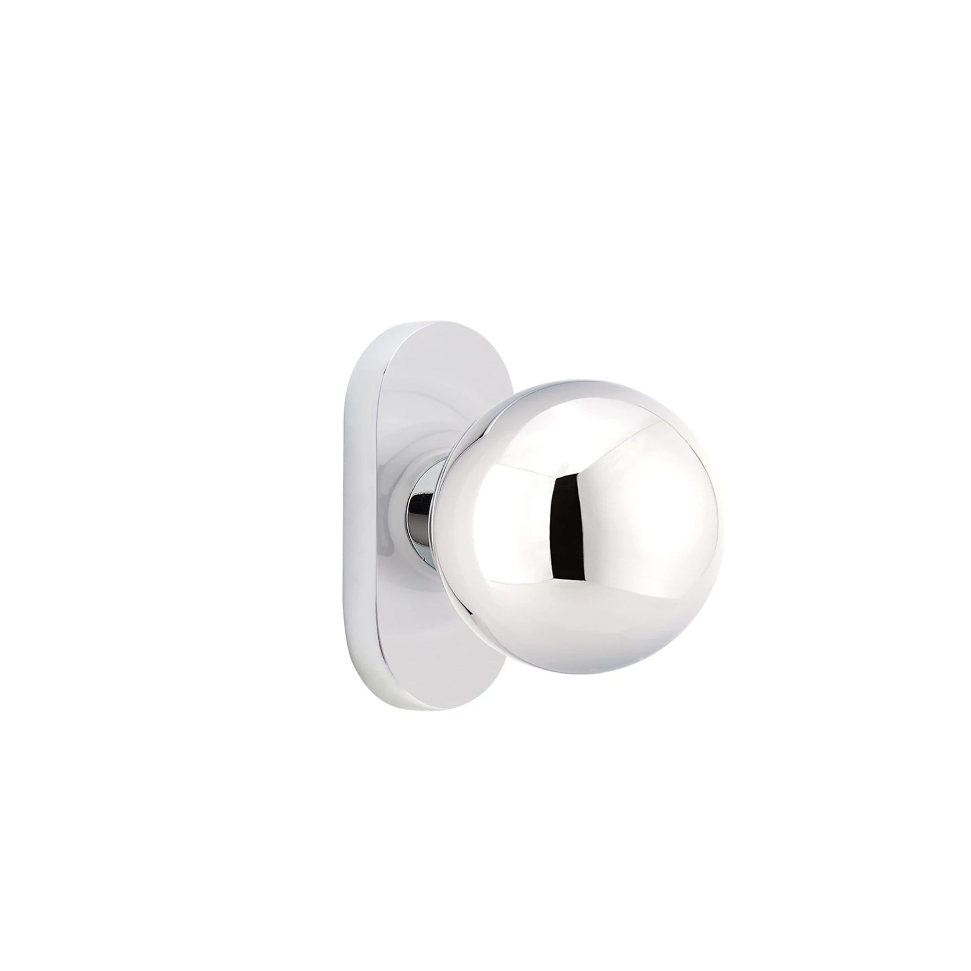 Cromo Pulido · 1-1/2" x3" Oval Rosette