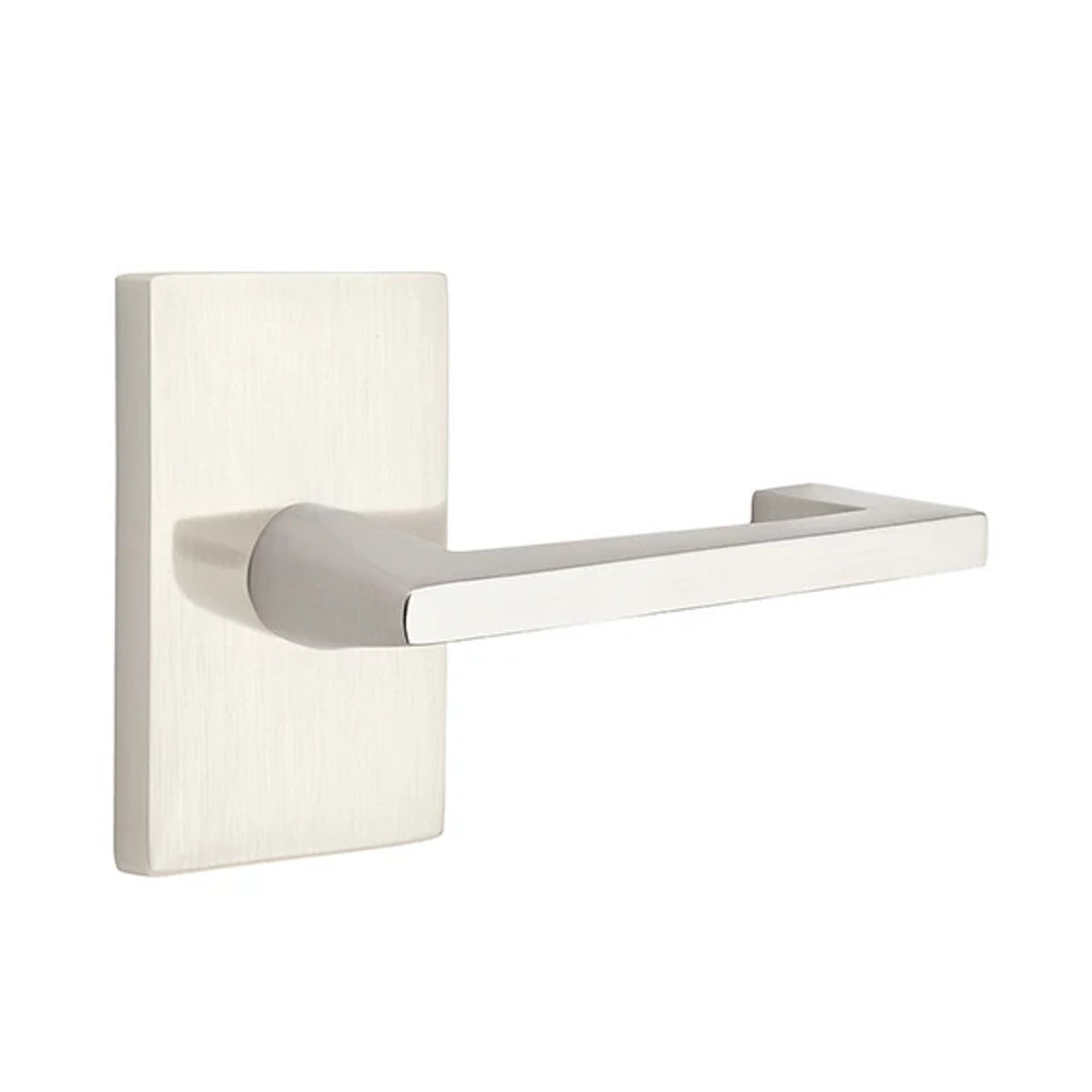 Níquel Satinado · Modern Rectangular Rosette