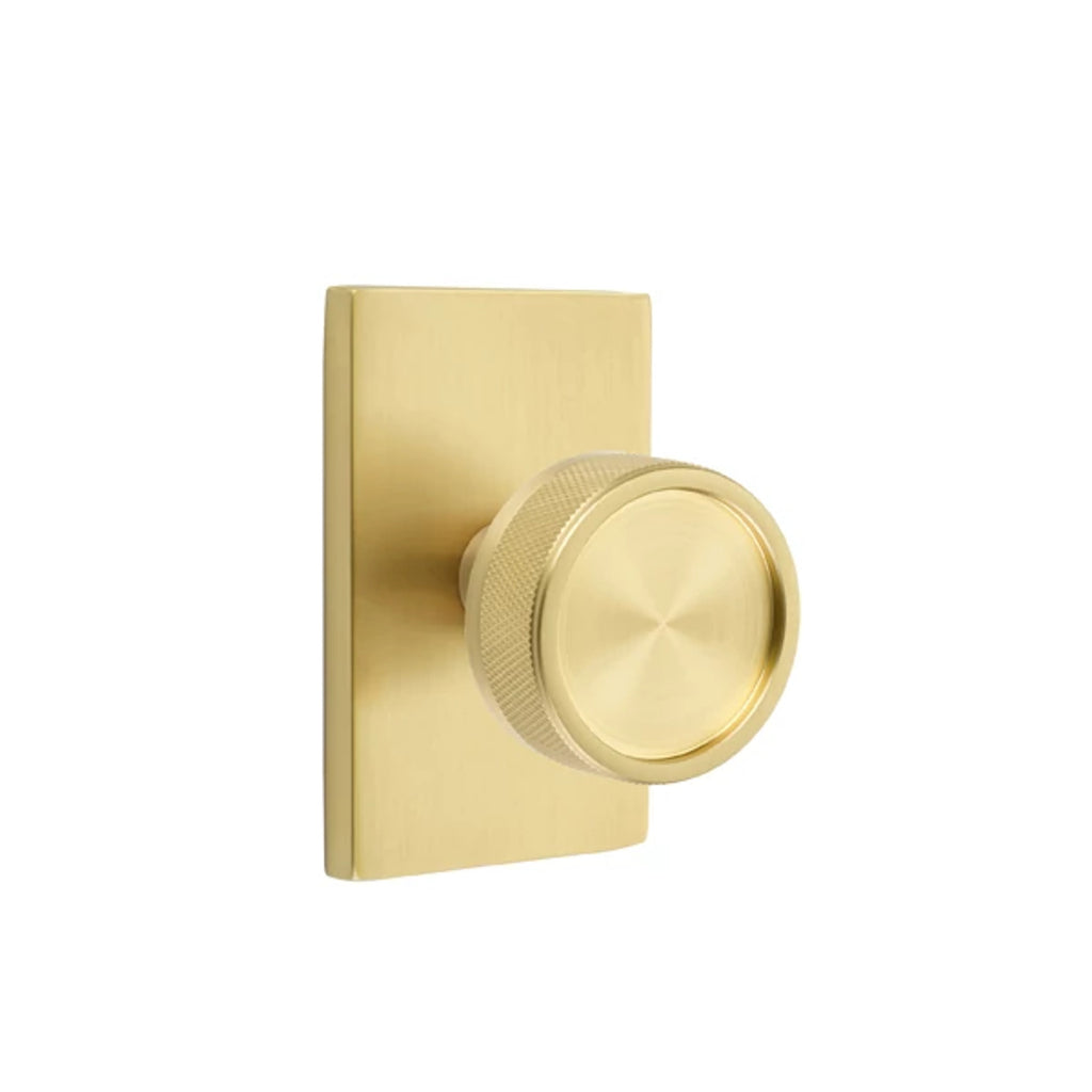 Latón Satinado · Modern Rectangular Rosette