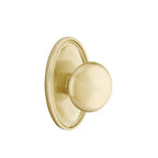 Latón Satinado · Oval Rosette