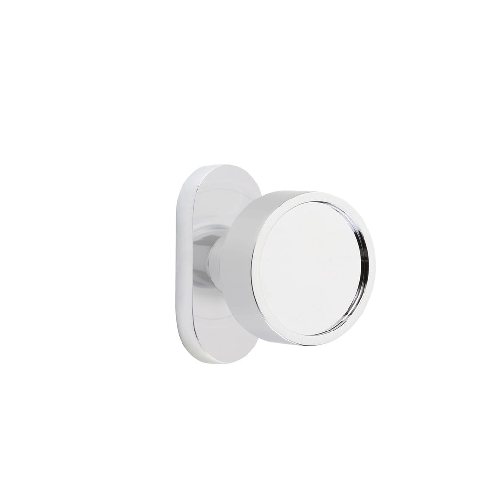 Cromo Pulido · 1-1/2" x3" Oval Rosette