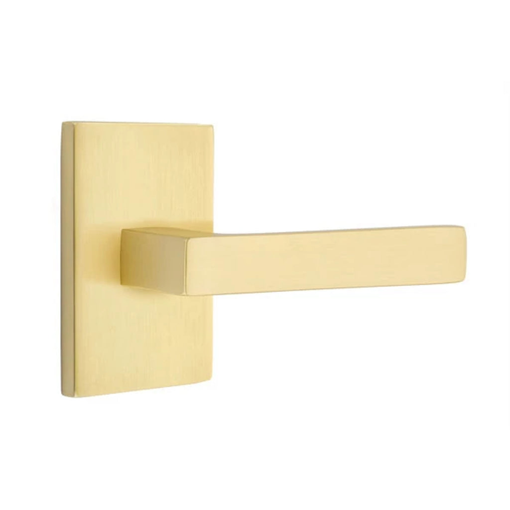 Latón Satinado · Modern Rectangular Rosette