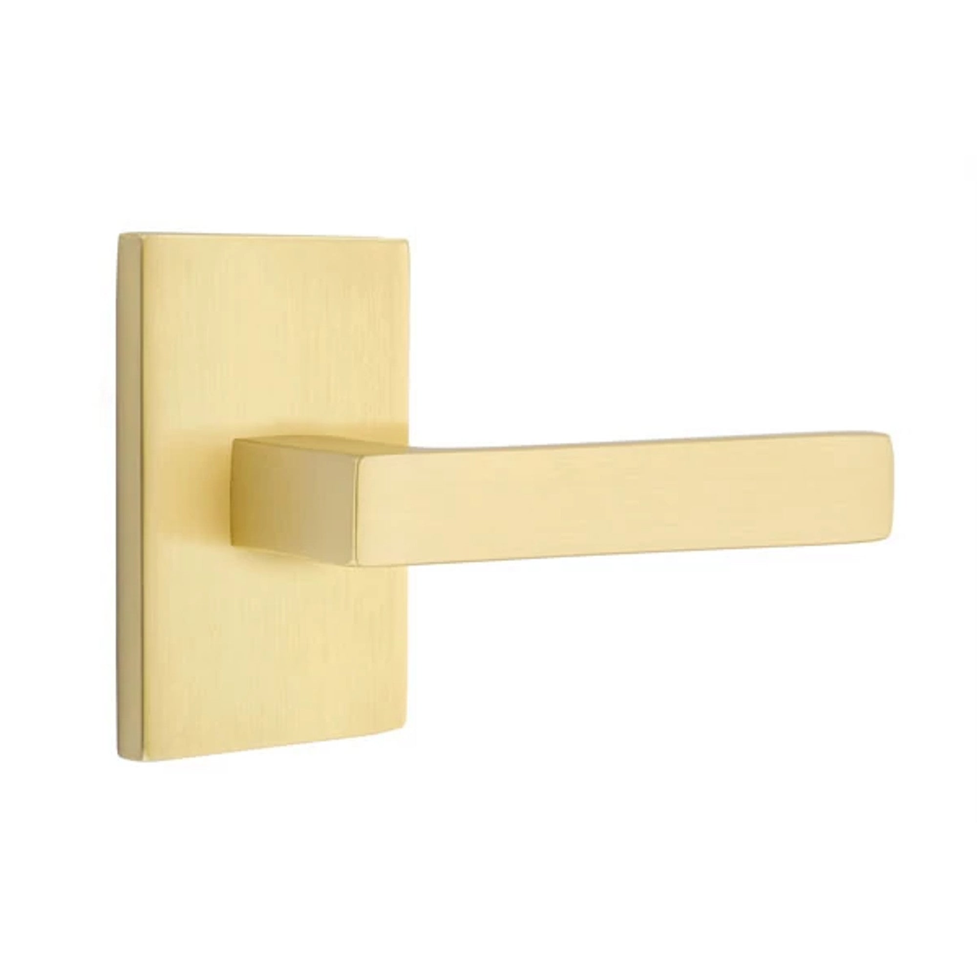Latón Satinado · Modern Rectangular Rosette