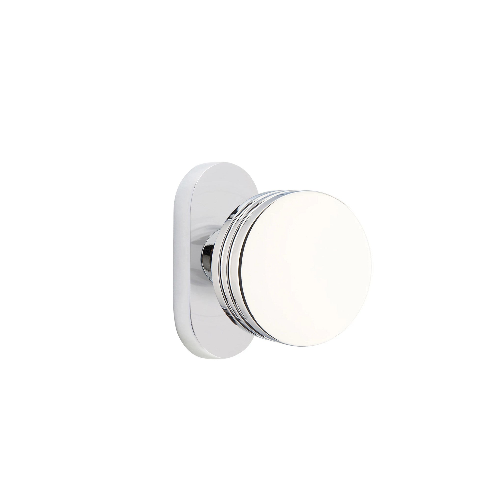 Cromo Pulido · 1-1/2" x3" Oval Rosette