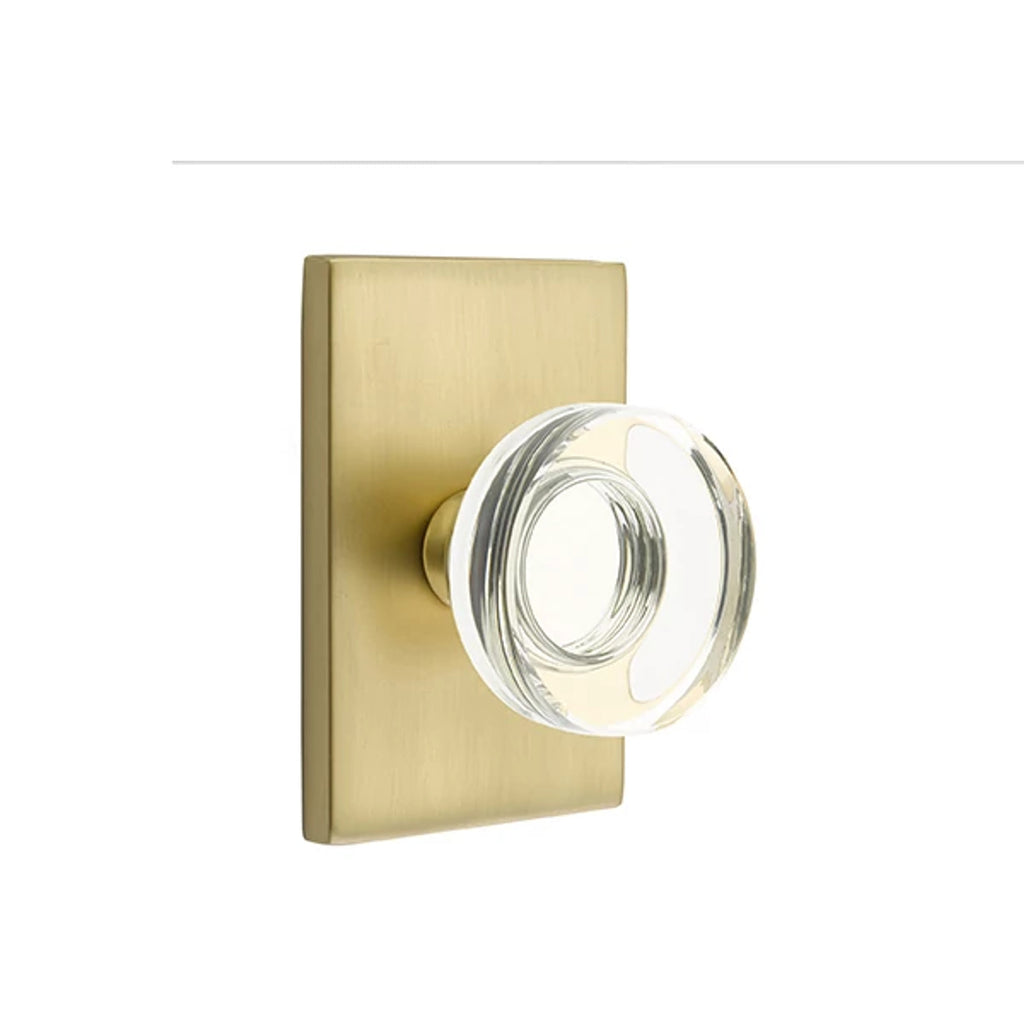 Latón Satinado · Modern Rectangular Rosette