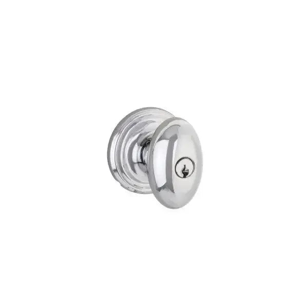 Yale Expressions Maguire rosette with Keyed Auburn knob — Cromo Pulido