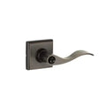 Yale Expressions Ellington rosette with Keyed Brunswick lever, Kwikset keyway — Bronce Aceitado