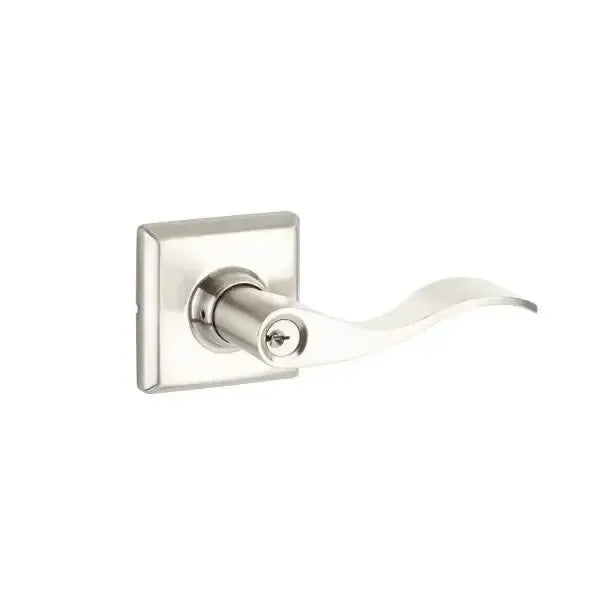 Yale Expressions Ellington rosette with Keyed Brunswick lever — Níquel Satinado