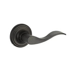 Yale Expressions Maguire rosette with Keyed Brunswick lever, Kwikset keyway — Negro Mate