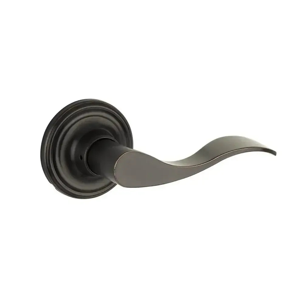 Yale Expressions Maguire rosette with Keyed Brunswick lever — Bronce Aceitado