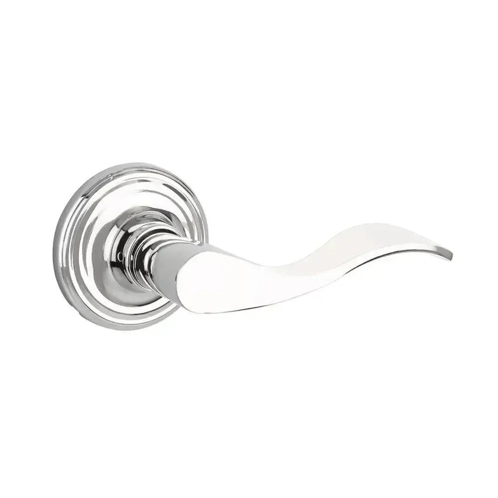 Yale Expressions Maguire rosette with Keyed Brunswick lever, Weiser keyway — Cromo Pulido