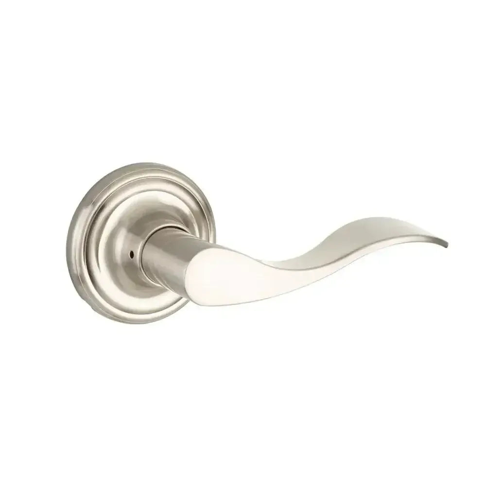 Yale Expressions Maguire rosette with Keyed Brunswick lever — Níquel Satinado
