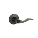 Yale Expressions Owen rosette with Keyed Brunswick lever, Kwikset keyway — Negro Mate