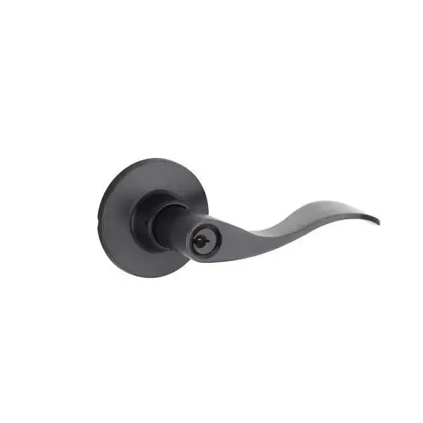 Yale Expressions Owen rosette with Keyed Brunswick lever — Bronce Aceitado