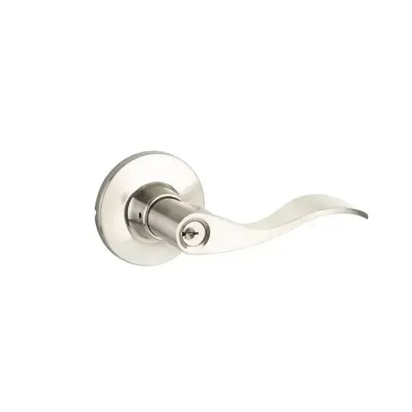 Yale Expressions Owen rosette with Keyed Brunswick lever — Níquel Satinado