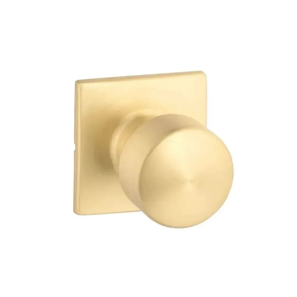 Yale Expressions Marcel rosette with Keyed Dylan knob — Latón Satinado