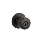 Yale Expressions Owen rosette with Keyed Dylan knob, Kwikset keyway — Negro Mate