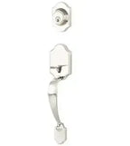 Yale Expressions Everly Single Cylinder Exterior Entry Set, Weiser keyway — Níquel Satinado