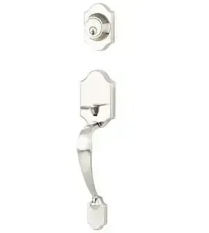 Yale Expressions Everly Single Cylinder Exterior Entry Set, Weiser keyway — Níquel Satinado