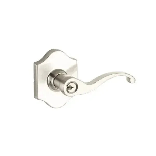 Yale Expressions Everly rosette with Keyed Farmington lever — Níquel Satinado