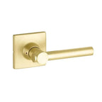 Yale Expressions Marcel rosette with Keyed Holden lever, Weiser keyway — Latón Satinado