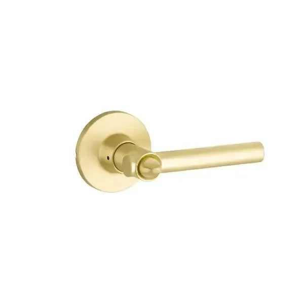 Yale Expressions Owen rosette with Keyed Holden lever — Latón Satinado