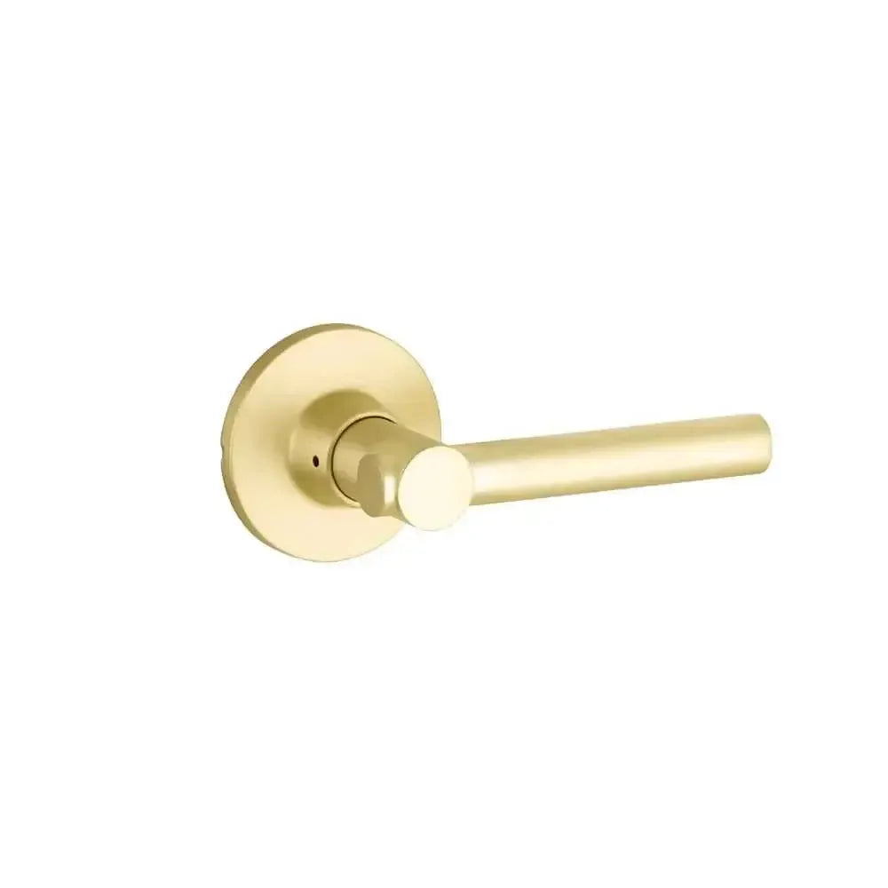 Yale Expressions Owen rosette with Keyed Holden lever, Weiser keyway — Latón Satinado