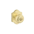 Yale Expressions Everly rosette with Keyed Lewiston knob, Weiser keyway — Latón Pulido