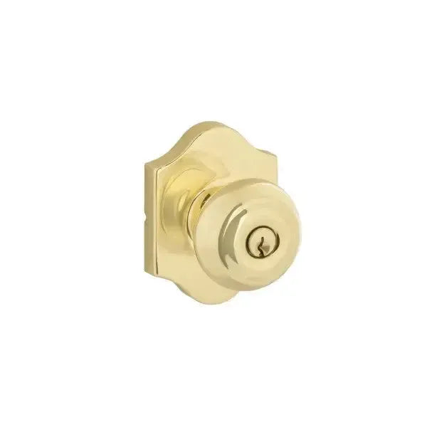 Yale Expressions Everly rosette with Keyed Lewiston knob — Latón Pulido
