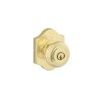 Yale Expressions Everly rosette with Keyed Lewiston knob, Weiser keyway — Latón Pulido