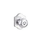 Yale Expressions Everly rosette with Keyed Lewiston knob, Weiser keyway — Cromo Pulido