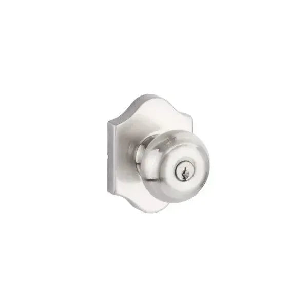 Yale Expressions Everly rosette with Keyed Lewiston knob — Níquel Satinado