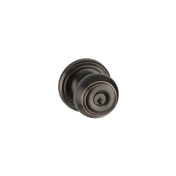 Yale Expressions Maguire rosette with Keyed Lewiston knob — Bronce Aceitado