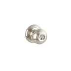 Yale Expressions Maguire rosette with Keyed Lewiston knob, Kwikset keyway — Níquel Satinado