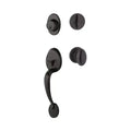 Yale Expressions Maguire Single Cylinder Entry Set Auburn knob, Weiser keyway — Bronce Aceitado