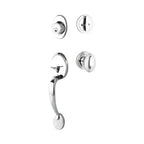 Yale Expressions Maguire Single Cylinder Entry Set Auburn knob, Weiser keyway — Cromo Pulido