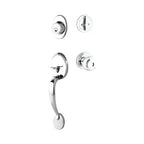 Yale Expressions Maguire Single Cylinder Entry Set Lewiston knob, Weiser keyway — Cromo Pulido